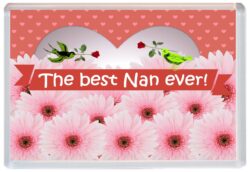 Best Nan Ever - Jumbo Fridge Magnet Souvenir Gift Mothers Day Birthday Xmas Present