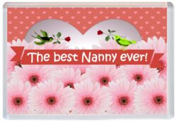 Best Nanny Ever - Jumbo Fridge Magnet Souvenir Gift Mothers Day Birthday Xmas Present