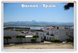 Bornos - Spain - Jumbo Fridge Magnet Souvenir Gift Present F1