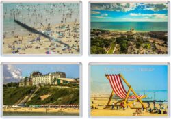 Bournemouth - Dorset - 4 PACK - Jumbo Fridge Magnet Souvenir Gift Present