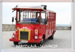 Bratislava - Slovakia - Jumbo Fridge Magnet Souvenir Gift Bus