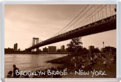 Brooklyn Bridge - New York - USA - Jumbo Fridge Magnet Souvenir Gift Present