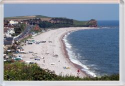 Budleigh Salterton - Devon - Jumbo Fridge Magnet Souvenir Gift Present Beach