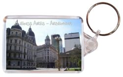 Buenos Aires - Argentina - Double Sided Large Keyring Key Fob Chain Ring Gift Present Souvenir