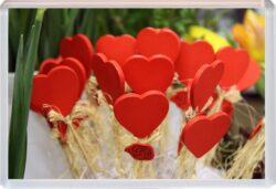 Valentines Day - Bunch of Hearts - Jumbo Fridge Magnet Souvenir Gift Present