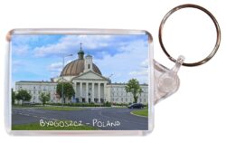 Bydgoszcz - Poland ? Double Sided Large Keyring Key Fob Chain Ring Gift Present Souvenir
