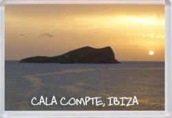 Cala Compte Sunset - Ibiza - Spain - Jumbo Fridge Magnet Souvenir Gift Present