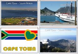 Cape Town - South Africa - 4 PACK - Jumbo Fridge Magnet Souvenir Gift Present