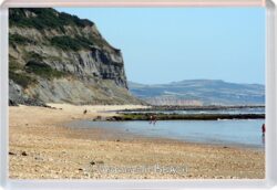 Charmouth Beach - Dorset - Jumbo Fridge Magnet Souvenir Gift Present D1