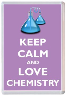 Keep Calm and Love Chemistry - Jumbo Fridge Magnet Souvenir Gift Present