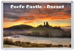 Corfe Castle - Dorset - Jumbo Fridge Magnet Souvenir Gift Present G1