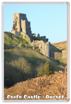 Corfe Castle - Dorset - Jumbo Fridge Magnet Souvenir Gift Present G2