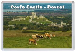 Corfe Castle - Dorset - Jumbo Fridge Magnet Souvenir Gift Present G3