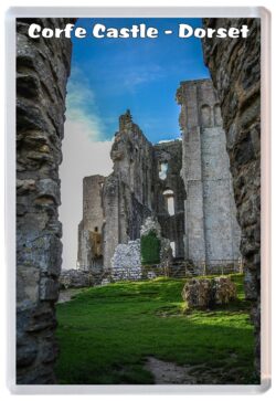 Corfe Castle - Dorset - Jumbo Fridge Magnet Souvenir Gift Present G4