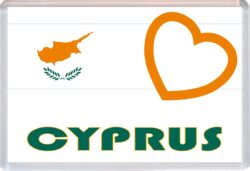 Cyprus - Love Cyprus/Cypriot Towns & Cities Flag - Jumbo Fridge Magnet Souvenir Gift Present