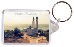 Dakar - Senegal ? Double Sided Large Keyring Key Fob Chain Ring Gift Present Souvenir
