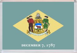Delaware - USA State Flag - Jumbo Fridge Magnet Souvenir Gift Present