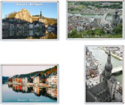 Dinant - Belgium - 4 PACK - Jumbo Fridge Magnet Souvenir Gift Present
