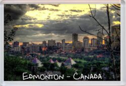 Edmonton - Canada - Jumbo Fridge Magnet Souvenir Gift Present (a)