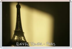Eiffel Tower - Paris - France - Jumbo Fridge Magnet Souvenir Gift Present Arty