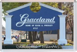 Graceland - Memphis - Tennessee - USA - Jumbo Fridge Magnet Souvenir Gift Present