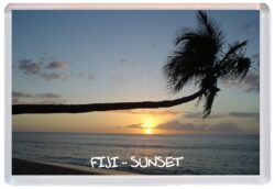 Fiji Sunset - Jumbo Fridge Magnet Souvenir Gift Present