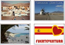 Fuerteventura - Canary Islands - Spain - 4 PACK - Jumbo Fridge Magnet Souvenir Gift Present