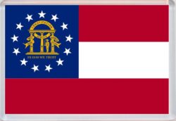 Georgia - USA State Flag - Jumbo Fridge Magnet Souvenir Gift Present