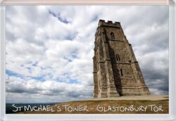 St Michael's Tower - Glastonbury Tor - Somerset - Jumbo Fridge Magnet Souvenir Gift Present
