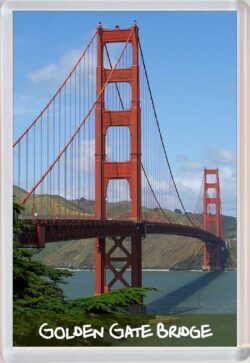 Golden Gate Bridge - San Francisco - USA - Jumbo Fridge Magnet Souvenir Gift Present (a)