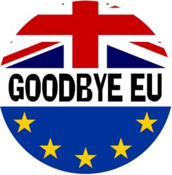 Goodbye EU - (TWO PACK) - Car Bumper / Laptop / Window / Decal / Sticker