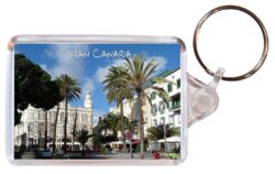 Gran Canaria - Canary Islands - Spain - Double Sided Large Keyring Key Fob Chain Ring Gift Present Souvenir
