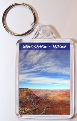 Grand Canyon - Arizona - USA - Double Sided Large Keyring Key Fob Chain Ring Gift Present Souvenir