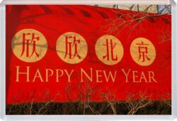 Happy Chinese New Year - Jumbo Fridge Magnet Gift Present Souvenir (a)