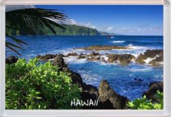 Hawaii - Coastline - USA - Jumbo Fridge Magnet Souvenir Gift Present