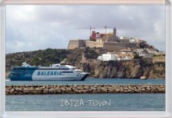 Ibiza Town - Spain - Jumbo Fridge Magnet Souvenir Gift Present