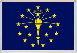 Indiana - USA State Flag - Jumbo Fridge Magnet Souvenir Gift Present