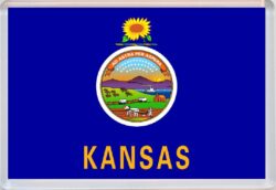 Kansas - USA State Flag - Jumbo Fridge Magnet Souvenir Gift Present