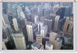 Kuala Lumpur - Malaysia - Jumbo Fridge Magnet Souvenir Gift Present (c)