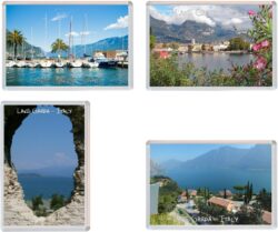 Lake Garda - Italy - 4 PACK - Jumbo Fridge Magnet Souvenir Gift Present