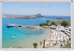 Lindos - Rhodes - Greece - Jumbo Fridge Magnet Souvenir Gift Present