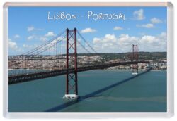 Lisbon - Portugal - Jumbo Fridge Magnet Souvenir Gift Present Bridge