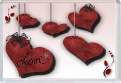 Valentines Day - Love Hearts - Jumbo Fridge Magnet Souvenir Gift Present