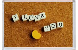 Valentines Day - I Love You - Jumbo Fridge Magnet Souvenir Gift Present (b)