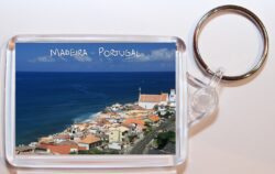 Maderia - Portugal - Double Sided Large Keyring Key Fob Chain Ring Gift Present Souvenir
