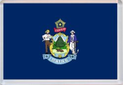 Maine - USA State Flag - Jumbo Fridge Magnet Souvenir Gift Present