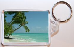Maldives ? Double Sided Large Keyring Key Fob Chain Ring Gift Present Souvenir