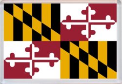 Maryland - USA State Flag - Jumbo Fridge Magnet Souvenir Gift Present