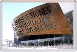 Mermaid Quay - Cardiff - Wales - Jumbo Fridge Magnet Souvenir Gift Present