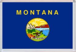 Montana - USA State Flag - Jumbo Fridge Magnet Souvenir Gift Present